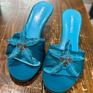 Vintage Edward Paul Embellished Women's Slides